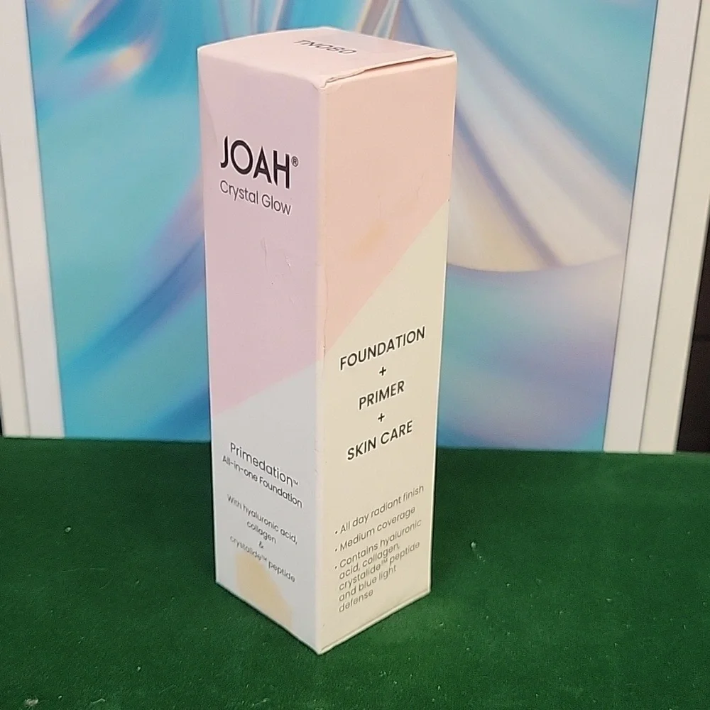 Joah Crystal Glow Peptide Infused Foundation New Sealed 30ml Bottle TN080